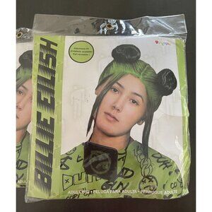 NEW Billie Eilish‎ Double Bun Wig Adult OS Green Costume Halloween Cosplay